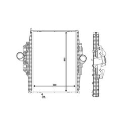 INTERCOOLER MAHLE CI 116 000P - Compatibil cu MERCEDES-BENZ