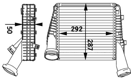 Intercooler MAHLE CI 141 000P