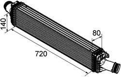 Intercooler MAHLE CI 169 000P