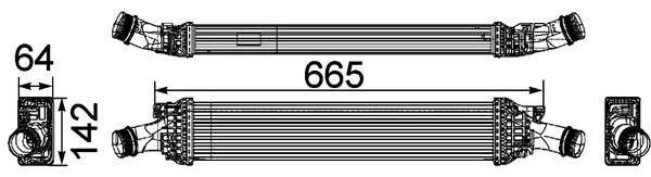 Intercooler MAHLE CI 170 000P
