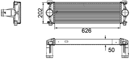 Intercooler MAHLE CI 254 000P