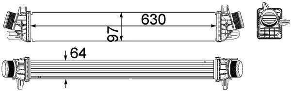 Intercooler MAHLE CI 259 000P