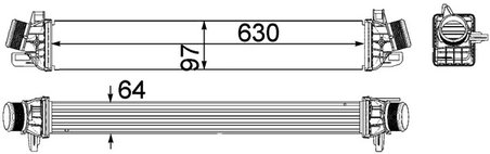 Intercooler MAHLE CI 259 000P