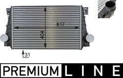 INTERCOOLER MAHLE CI 29 000P - Compatibil cu VW