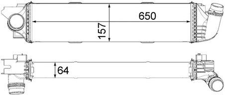 Intercooler MAHLE CI 31 000P