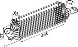 INTERCOOLER MAHLE CI 355 000P - Compatibil cu NISSAN