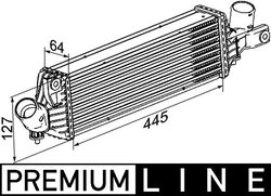 INTERCOOLER MAHLE CI 355 000P - Compatibil cu NISSAN