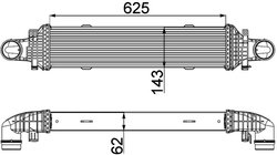 Intercooler MAHLE CI 357 000P