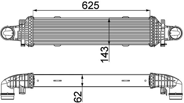 Intercooler MAHLE CI 357 000P