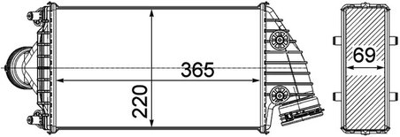 Intercooler MAHLE CI 379 000P