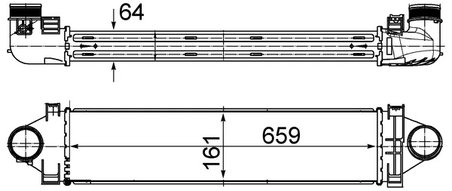 INTERCOOLER MAHLE CI 501 000S - Compatibil cu LAND ROVER
