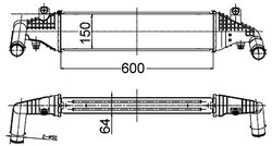 INTERCOOLER MAHLE CI 504 000S - Compatibil cu MAZDA