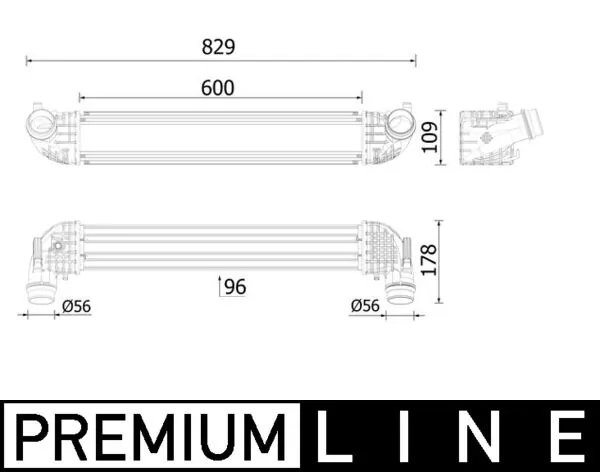 Intercooler MAHLE CI 611 000P
