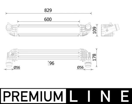 Intercooler MAHLE CI 611 000P