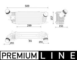 Intercooler MAHLE CI 613 000P