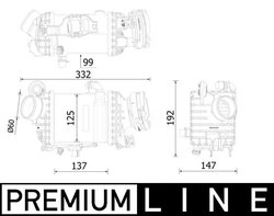 Intercooler MAHLE CI 616 000P