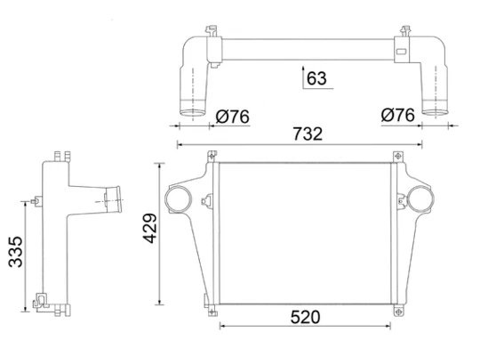 Intercooler MAHLE CI 623 000S