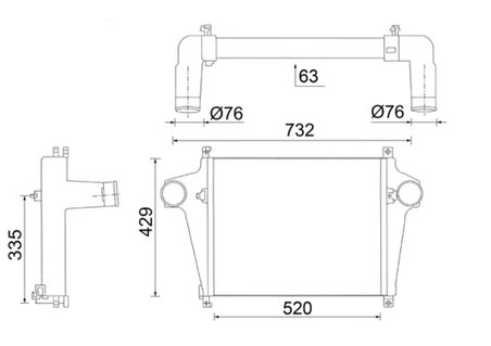 Intercooler MAHLE CI 623 000S