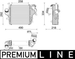 Intercooler MAHLE CI 637 000P