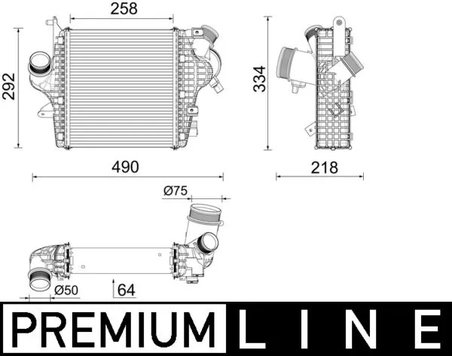 Intercooler MAHLE CI 637 000P