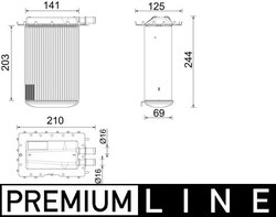 Intercooler MAHLE CI 642 000P