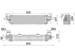 INTERCOOLER MAHLE CI 660 000P - Compatibil cu BMW