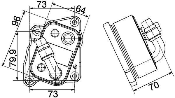 RADIATOR ULEI / TERMOFLOT MAHLE CLC 107 000P - Compatibil cu BMW, BMW (BRILLIANCE)