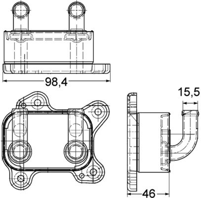 Radiator ulei / termoflot MAHLE CLC 168 000P