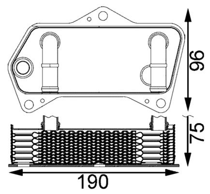 Radiator racire ulei cutie viteze automata MAHLE CLC 202 000