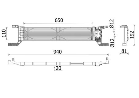 RADIATOR RACIRE ULEI CUTIE VITEZE AUTOMATA MAHLE CLC 324 000P - Compatibil cu FIAT