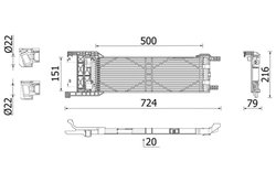 Radiator racire ulei cutie viteze automata MAHLE CLC 325 000