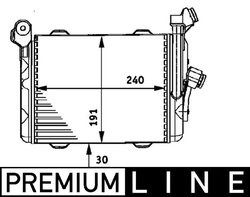 Radiator ulei / termoflot MAHLE CLC 33 000P
