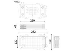 RADIATOR ULEI / TERMOFLOT MAHLE CLC 332 000S - Compatibil cu DEUTZ-FAHR