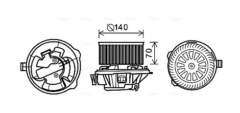 Ventilator habitaclu Ava Quality Cooling CN8289