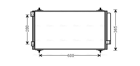 RADIATOR CLIMATIZARE AVA QUALITY COOLING CNA5271D - Compatibil cu CITROEN, FIAT, LANCIA, PEUGEOT