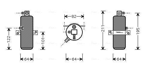 USCATOR AER CONDITIONAT AVA QUALITY COOLING CND202 - Compatibil cu CITROEN, PEUGEOT