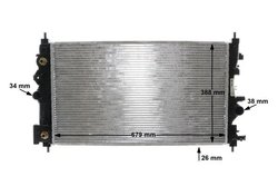 Radiator racire motor MAHLE CR 1011 000S
