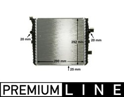 RADIATOR RACIRE MOTOR MAHLE CR 1028 000P - Compatibil cu VW
