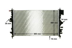 RADIATOR RACIRE MOTOR MAHLE CR 1099 000P - Compatibil cu OPEL, SAAB, VAUXHALL