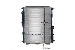 RADIATOR RACIRE MOTOR MAHLE CR 1181 000S - Compatibil cu FORD