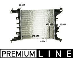 Radiator racire motor MAHLE CR 1187 000P