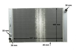 RADIATOR RACIRE MOTOR MAHLE CR 1204 000P - Compatibil cu AUDI