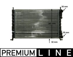 RADIATOR RACIRE MOTOR MAHLE CR 130 000P - Compatibil cu FIAT