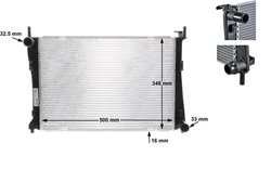 Radiator racire motor MAHLE CR 1355 000S