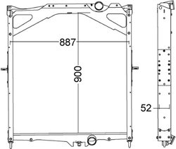 RADIATOR RACIRE MOTOR MAHLE CR 1556 000P - Compatibil cu VOLVO