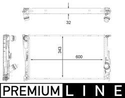 RADIATOR RACIRE MOTOR MAHLE CR 1923 000P - Compatibil cu BMW
