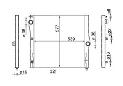 Radiator racire motor MAHLE CR 1903 000S