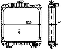 Radiator racire motor MAHLE CR 1936 000P