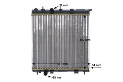 Radiator racire motor MAHLE CR 2036 000S