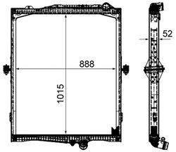 Radiator racire motor MAHLE CR 2095 000P